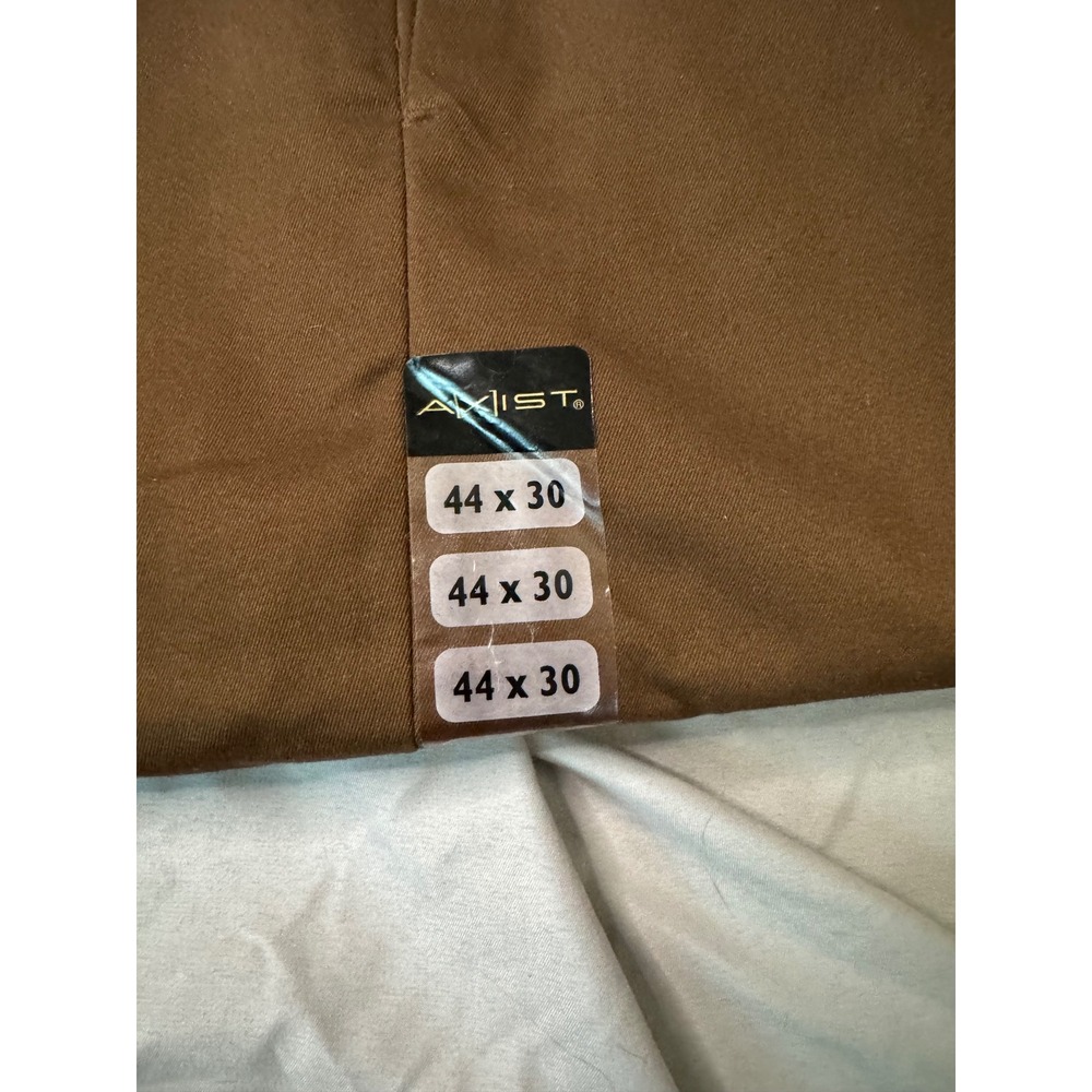 AXIST Mens Corporate Khaki Pleated Dress Pants Brown 44x30 36SB0060 201 - Picture 3 of 5